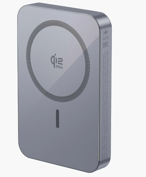 Внешний аккумулятор Deppa NRG Max MagSafe Qi2 25W 10000mAh Серый (33714)