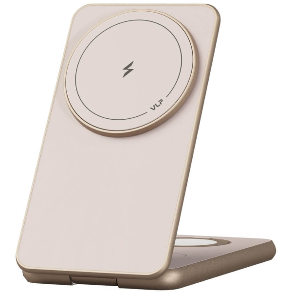 Беспроводная зарядная станция VLP Alum Power Pro MagSafe 3in1 для iPhone/AirPods/Watch Desert