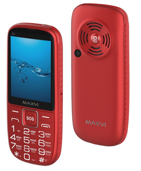 Телефон MAXVI B9 Red (Красный)