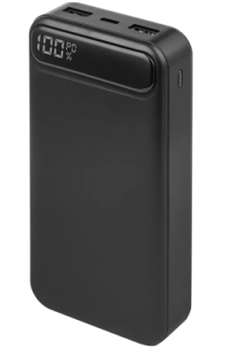 Внешний аккумулятор Deppa NRG Turbo 20000mAh 2USB-Type-C 22.5Вт Black (33638)