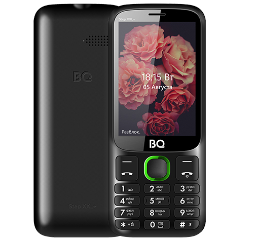 Телефон BQ 3590 Step XXL+ Black Green (Черный-Зеленый)