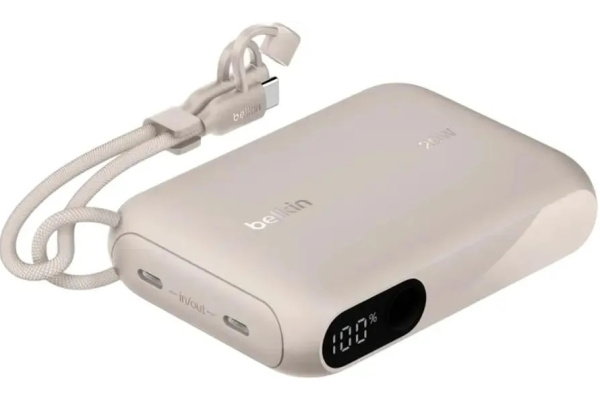 Внешний аккумулятор Belkin Power Bank 10000mAh 20W (BPB027hqSD) Бежевый