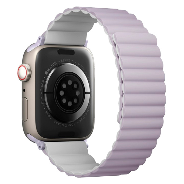 Ремешок Uniq Revix reversible Magnetic для Apple Watch 40/41/42mm Lilac/White (Лаванда/Белый)