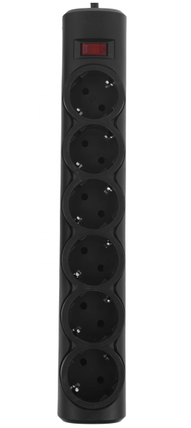 Сетевой фильтр Defender DFS 153 (99495) 3м Черный