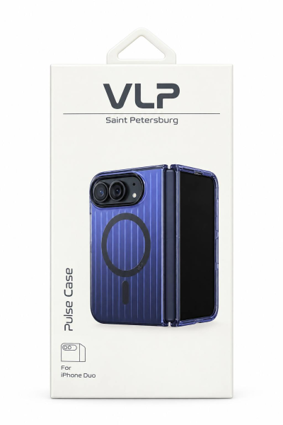 Накладка силикон VLP Pulse Case with MagSafe для Apple iPhone Duo Черный