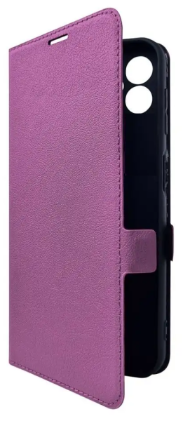 Чехол-книжка Borasco для Poco M6 Pro Фиолетовый