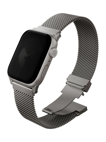 Ремешок Uniq Dante Pro для Apple Watch 40/41/42mm Titanium Silver (Серебристый)