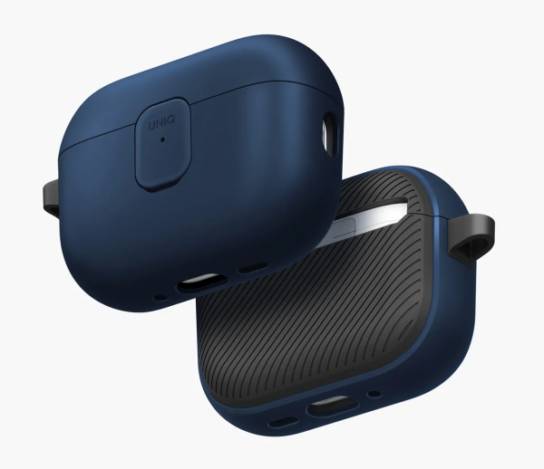 Силиконовый чехол Uniq CLYDE Lock для Apple AirPods Pro 3 Royal Blue/Flint Grey