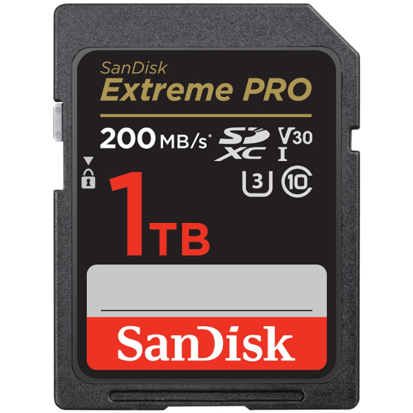 Карта памяти SDXC SanDisk Extreme Pro 1TB Class10 200MB/s (SDSDXXG-1T00-GN4IN)