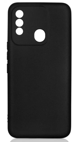 Силиконовый чехол DF для Tecno Spark 8 Черный