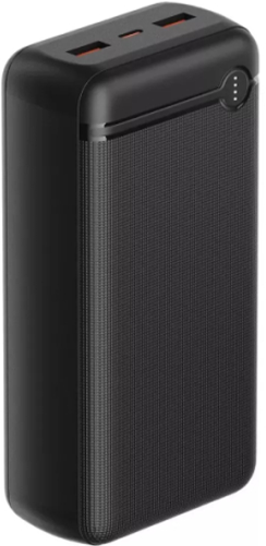Внешний аккумулятор Olmio P-30 30000mAh 20W PD, QC, LCD, Черный