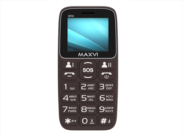 Телефон MAXVI B110 Brown (Коричневый)