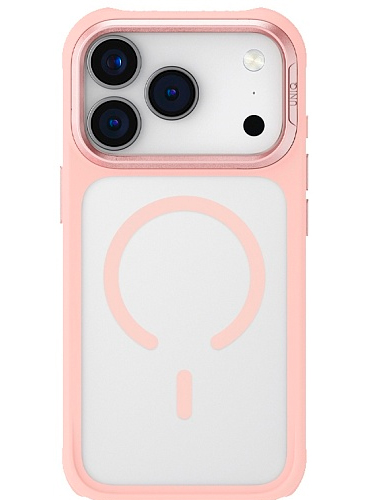 Накладка пластик Uniq Veren with Magsafe для iPhone 17 Pro Pink Haze (Розовый)