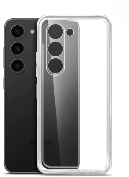 Накладка силикон Borasco для Samsung Galaxy S24+ Прозрачный
