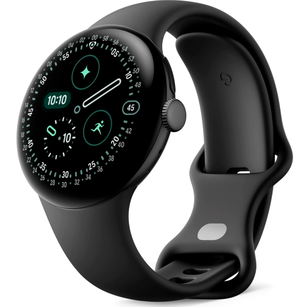 Умные часы Google Pixel Watch 4 45мм Wi-Fi Matte Black Case/Obsidian Active Band