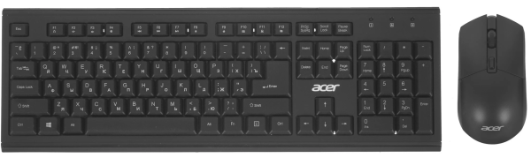Беспроводная клавиатура + мышь Acer OKR120 Черный