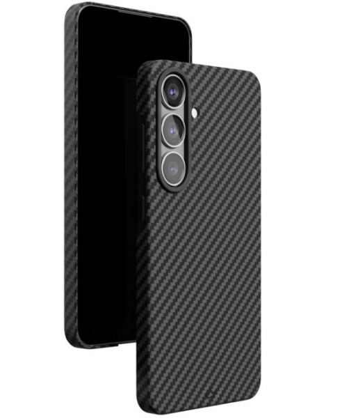 Накладка кевлар VLP Kevlar Case with MagSafe для Samsung Galaxy S25+ Black (Черный)