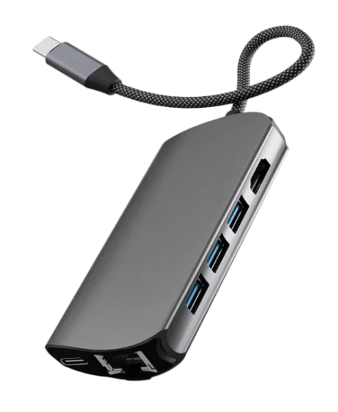USB-C разветвитель VLP Infinity Hub для 8в1 Graphite (Графит)
