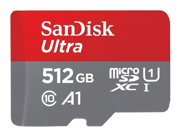 Карта памяти Micro SD SanDisk Ultra 512GB Class10 150MB/s (SDSQUAC-512G-GN6MA) + SD adapter