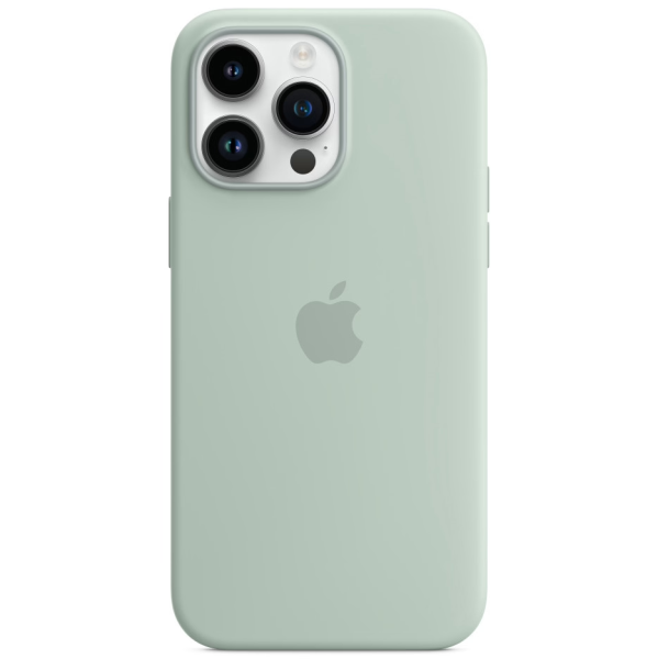 Накладка силикон Silicone Case MagSafe для iPhone 14 Pro Max Бирюзовый