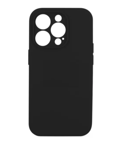 Накладка силикон для Apple iPhone 14 Pro Max с микрофиброй Black