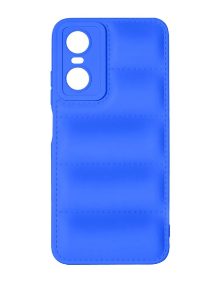 Накладка силикон DF Дутый для Tecno Pop 6 Pro (4G) Blue