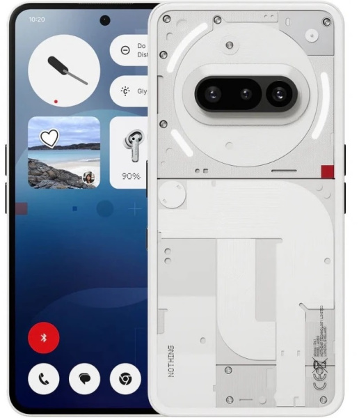 Смартфон Nothing Phone (3a) 8/128GB White (Белый)