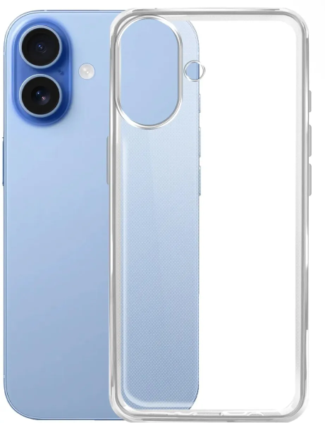 Накладка силикон Borasco для iPhone 17 Прозрачная