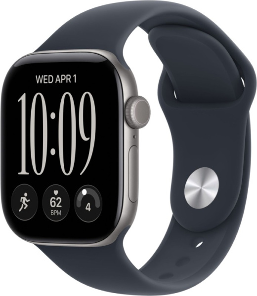 Часы Apple Watch Series 12 46mm Space Gray Aluminum Case Navy Blue Sport Band M/L
