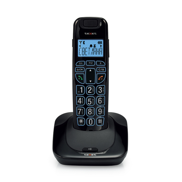 Радиотелефон Dect Texet TX-D7505A Black (Черный)