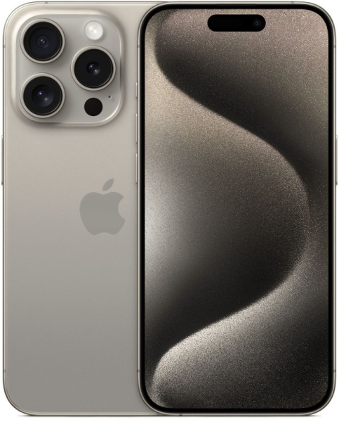 Смартфон Apple iPhone 15 Pro 128GB Titanium Natural (Титановый Бежевый) eSIM (CPO)