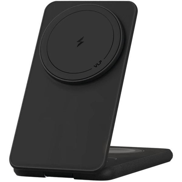 Беспроводная зарядная станция VLP Alum Power Pro MagSafe 3in1 для Samsung Galaxy/Buds/Watch Black
