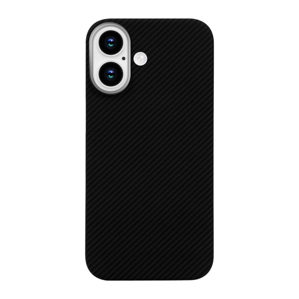 Накладка кевлар PTM-KA Aramid Fiber MagSafe для Apple iPhone 17 Black (Черный)