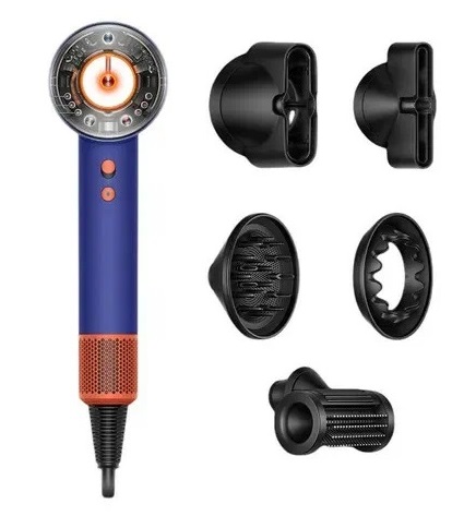Фен Dyson Supersonic HD16 Vinca Blue/Topaz (Синий/Оранжевый)