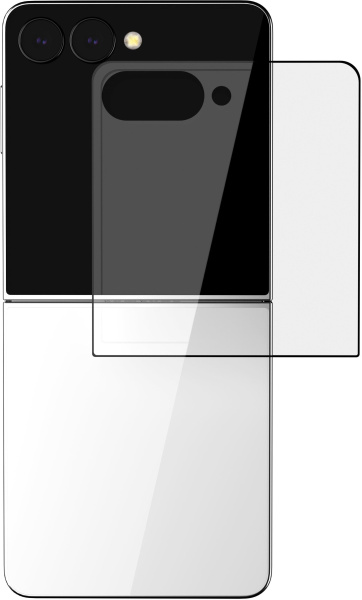 Защитное стекло VLP Premium Shield для Samsung Galaxy Z Flip7/Flip8 2.5D Black