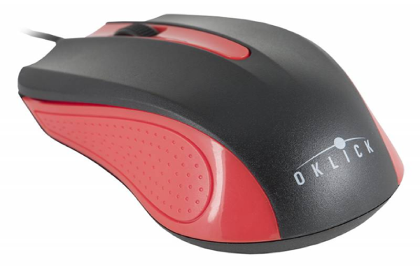 Проводная мышь Oklick 225M Black/Red