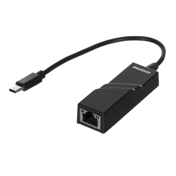 Ethernet-адаптер Digma D-USBC-LAN100 Черный