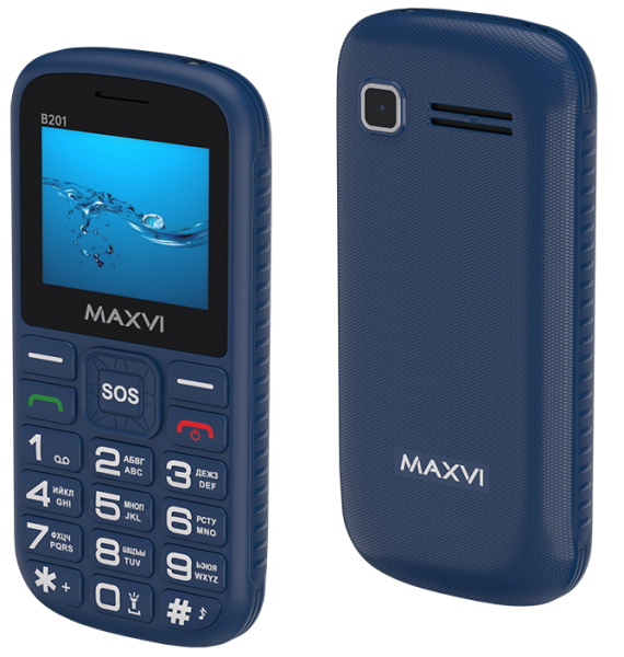 Телефон MAXVI B201 Blue (Синий)