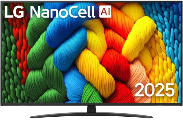 Телевизор NanoCell LG 55NANO81A6A 55" (2025) Black (Черный)