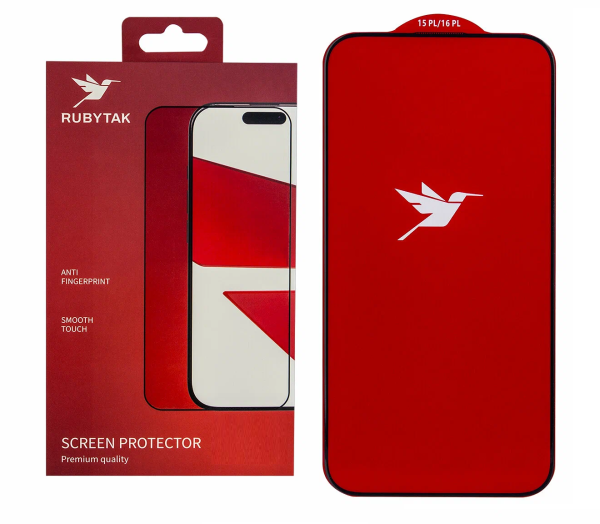Защитное стекло RUBYTAK для Apple iPhone 16 Pro Max 3D Black