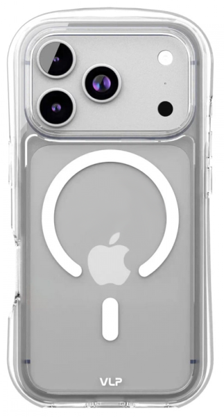Накладка силикон VLP Bubble Case with MagSafe для Apple iPhone 17 Pro Max Прозрачный