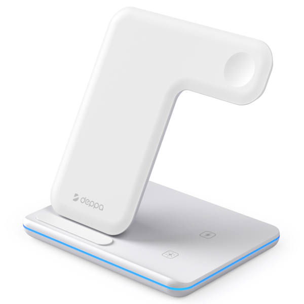 Беспроводная зарядная станция Deppa 3:1:Charging Stand Neo: iPhone, Apple Watch, Airpods (арт.24017)