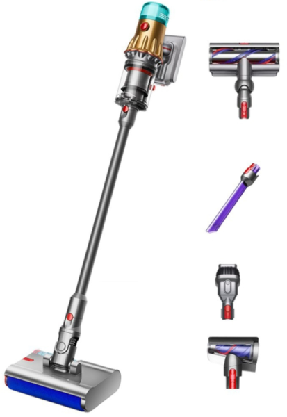 Вертикальный пылесос Dyson V12s Detect Slim Submarine (SV46) Yellow/Nickel (Желтый/Никель) (EU)