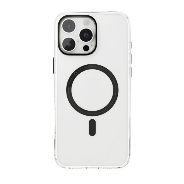 Накладка силикон VLP Diamond Case with MagSafe для Apple iPhone 16 Pro Max Black (Прозрачный/Черный)
