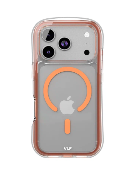 Накладка силикон VLP Bubble Case with MagSafe для Apple iPhone 17 Pro Max Оранжевый