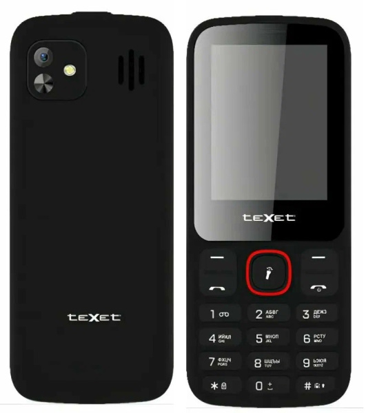 Телефон Texet TM-310 Dual Sim Black (Черный)