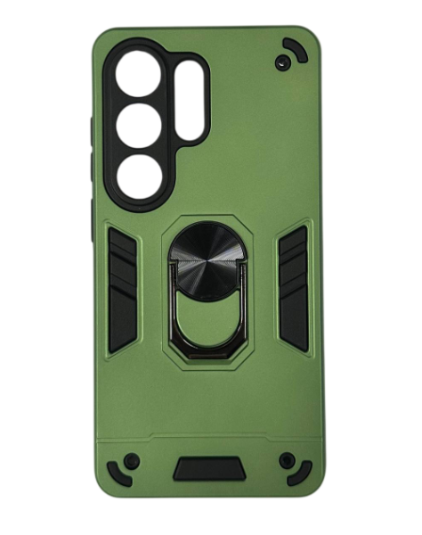 Накладка противоударная с кольцом для Samsung Galaxy S26 Ultra Зеленый