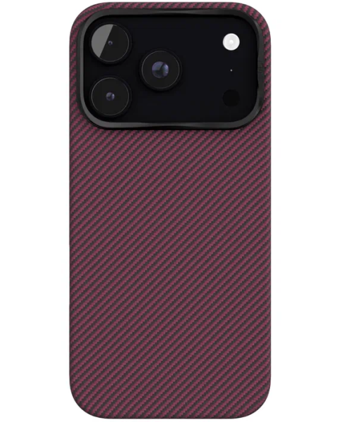 Накладка кевлар VLP Kevlar Case with MagSafe для Apple iPhone 18 Pro Max Burgundy (Темно-вишневый)