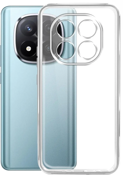 Накладка силикон Borasco для Xiaomi Redmi Note 14 Pro 4G Прозрачный