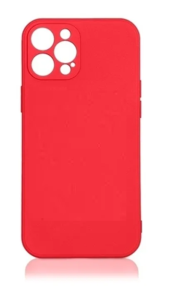 Накладка силикон для Apple iPhone 14 Pro Max с микрофиброй Red